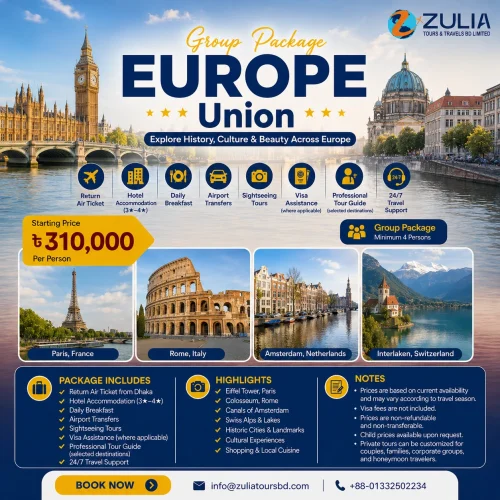 European Union Group (4+ Persons) Package